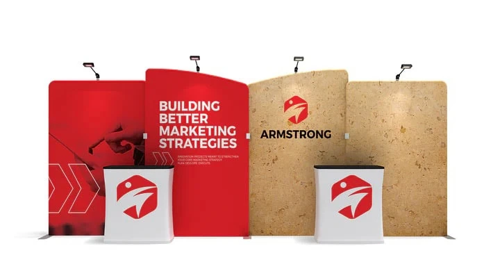 10 x 20 portable trade show displays