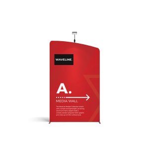 fabricación de stands WaveLine Media Display Walls A - Left