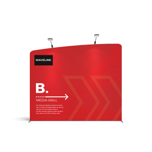 diseño de stands WaveLine Media Displays Wall B - Left