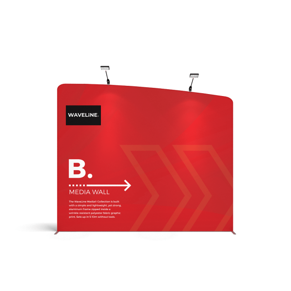 WaveLine Media Displays Wall B - right stand expositor