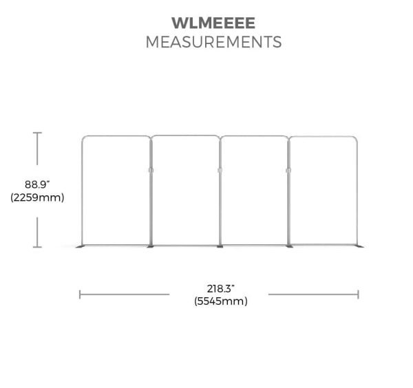 Tension Fabric backdrop Kit 20ft WLMEEEE-KG-01