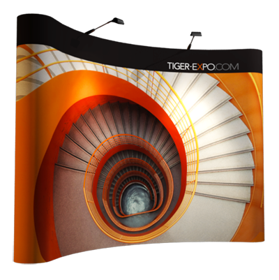 10 Ft. Pop-up Display with Laminated Graphics
