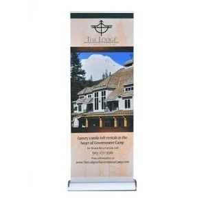 retractable banner with stand