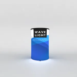 backlit inflatable tradeshow counter