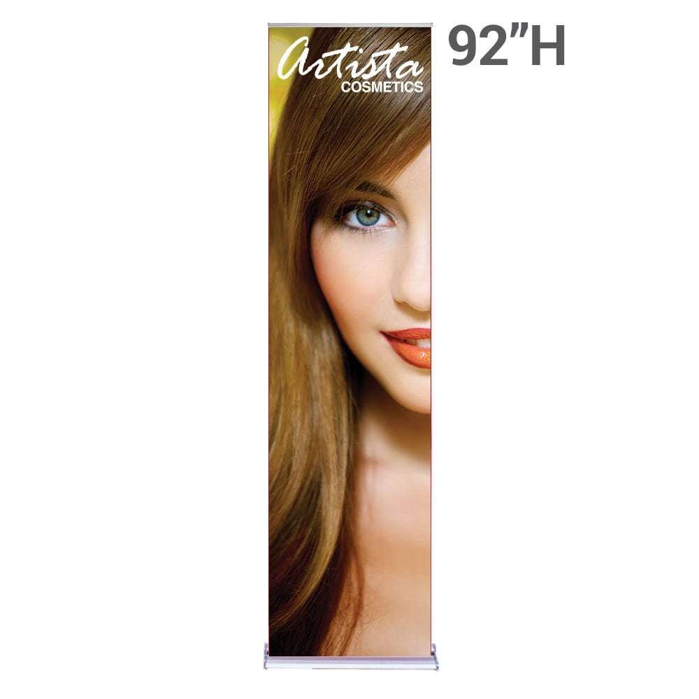 24 In. Retractable Banner Stand SilverStep