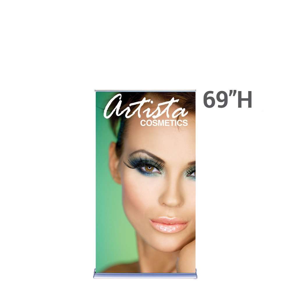 36 In. Retractable Banner Stand SilverStep