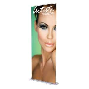 36 In. Retractable Banner Stand SilverStep