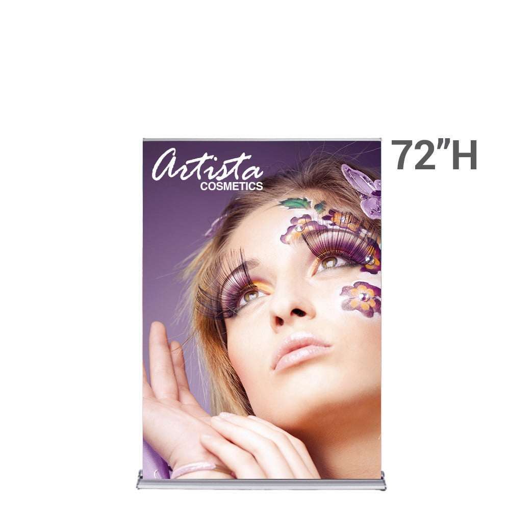 48 In. Pull Up Banner Stand SilverStep