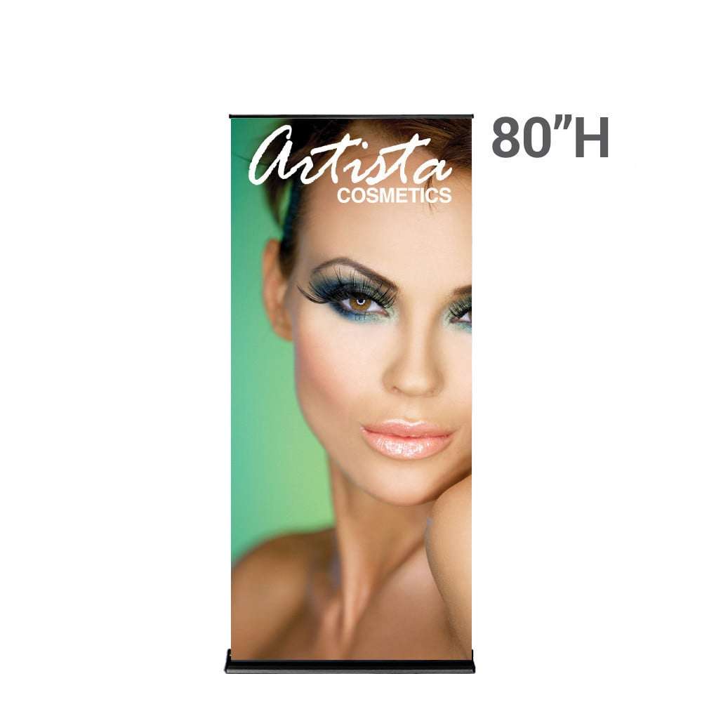 36 In. Retractable Banner Stand SilverStep