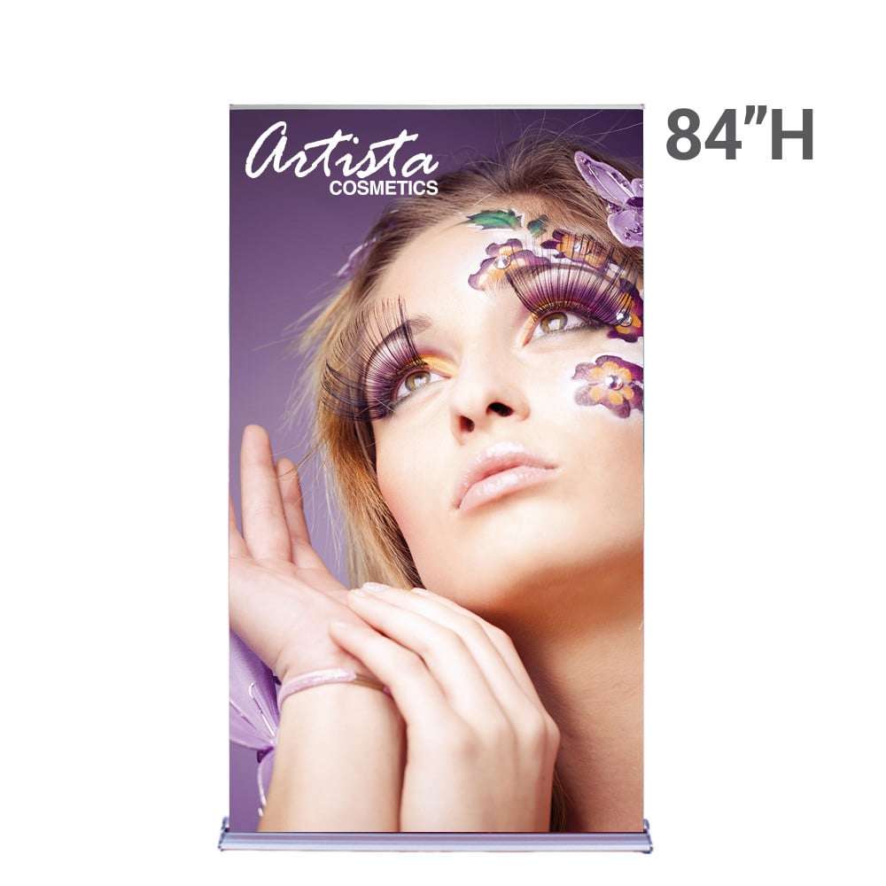 48 In. Pull Up Banner Stand SilverStep