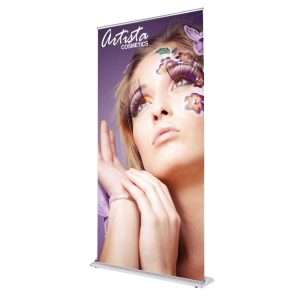 48 In. Pull Up Banner Stand SilverStep