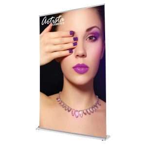 60 In. Wide Banner Stand SilverStep