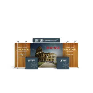 Waneline media 20 ft portable trade show display with shelves kit WLM-EFE-KIT 03