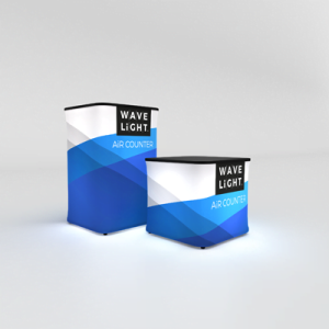 WaveLight Air Backlit - Inflatable Square Trade show Counter