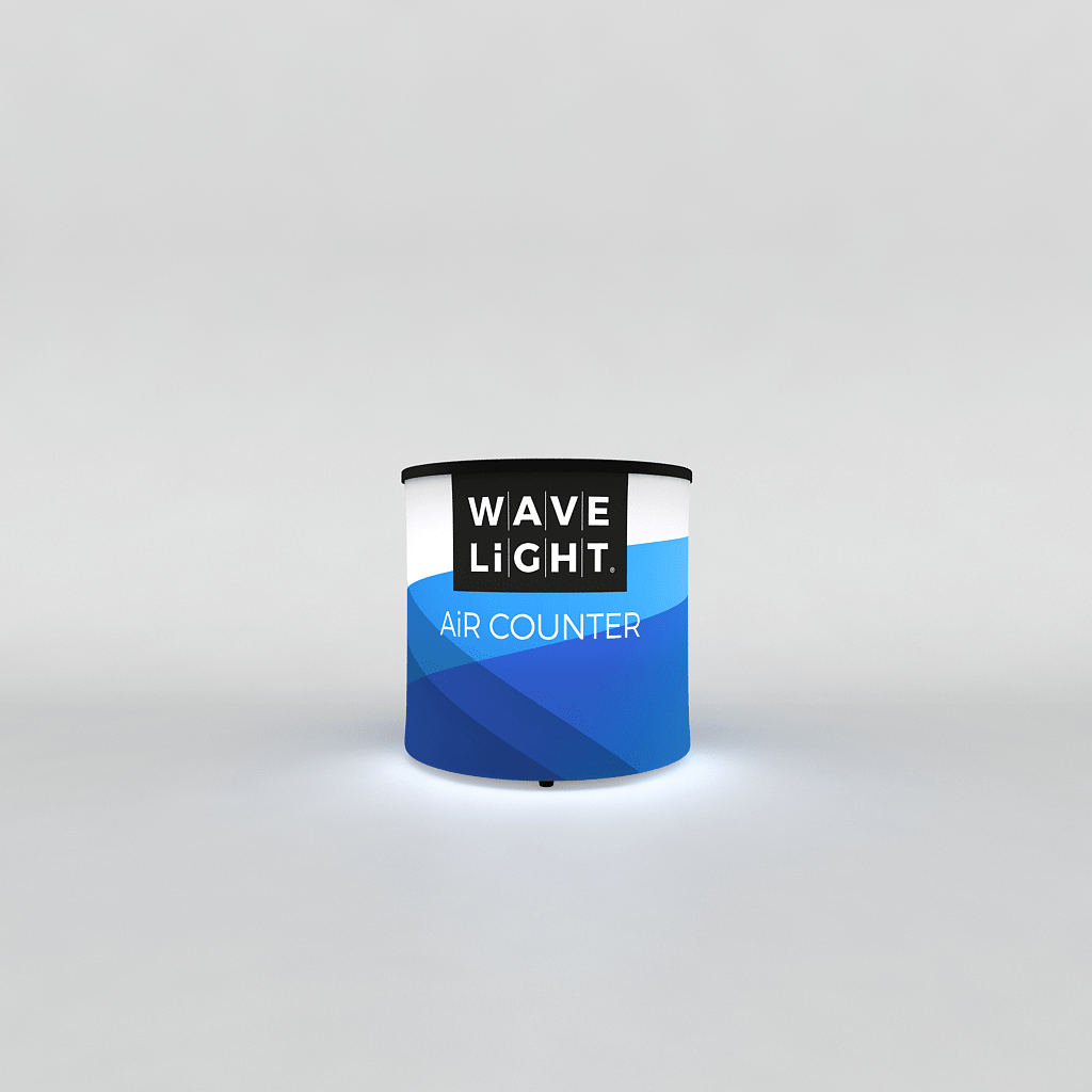 WaveLight LED Circular Inflatable Trade Show Counter