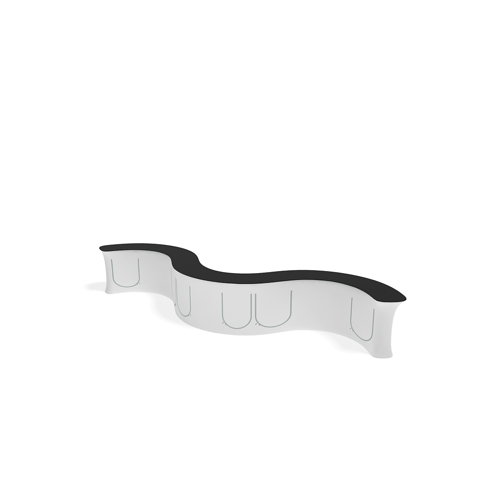 Modern Style: Tension Fabric Counters for Trade Shows & Events - 12CW