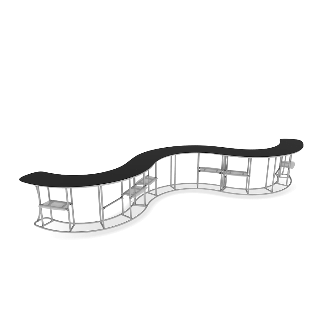 Modern Style: Tension Fabric Counters for Trade Shows & Events - 12CW
