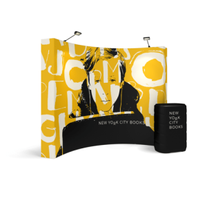 One Fabric Pop up 10ft Curve Display