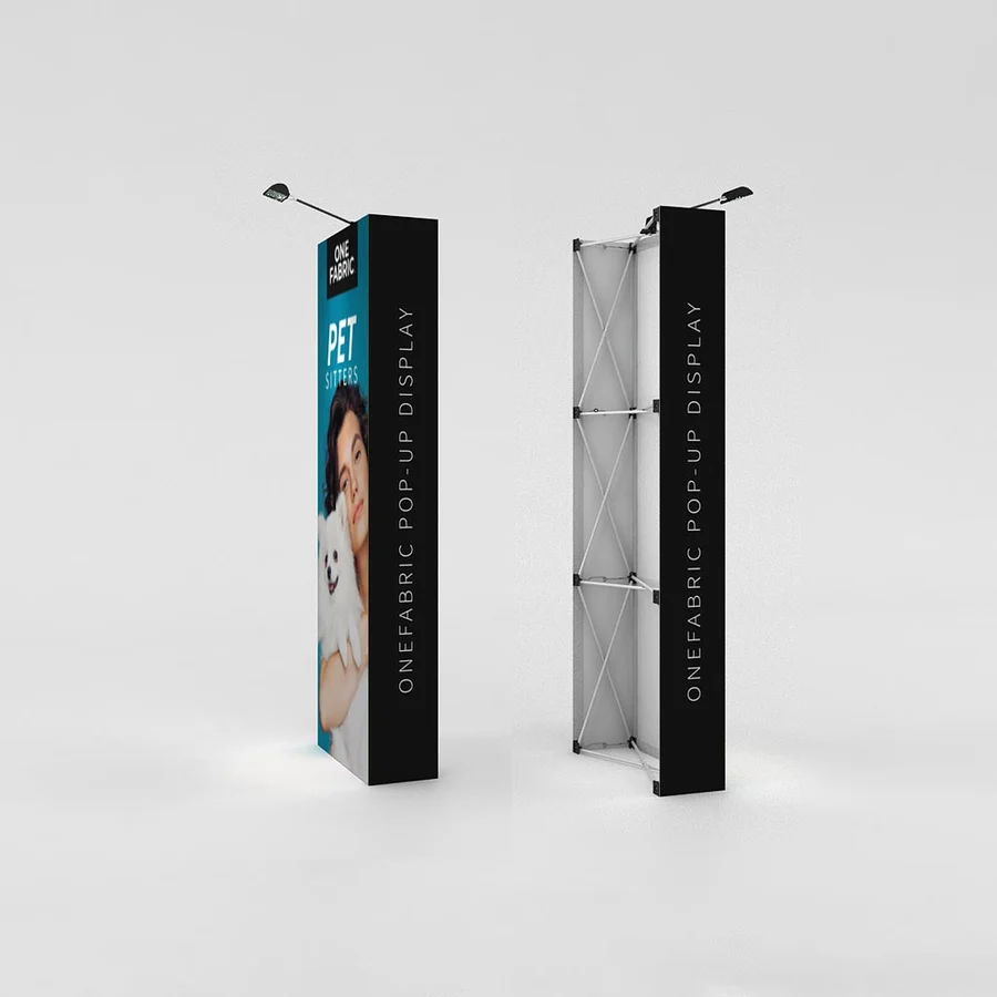 Onefabric 3ft straight display for trade shows