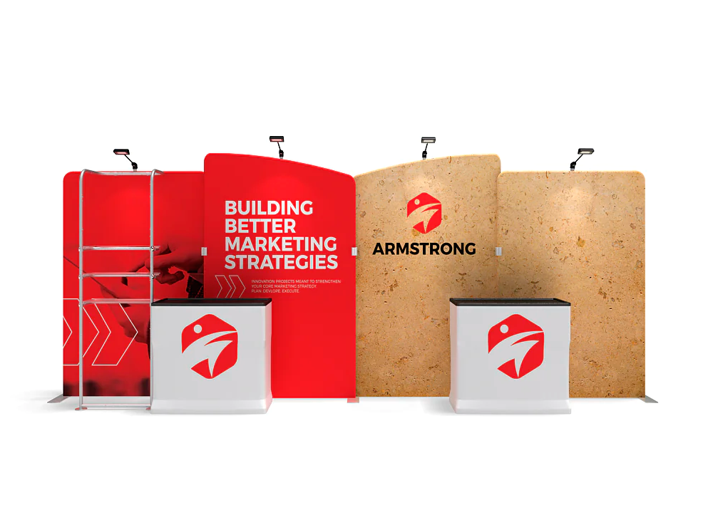 Portable trade show displays 20 ft