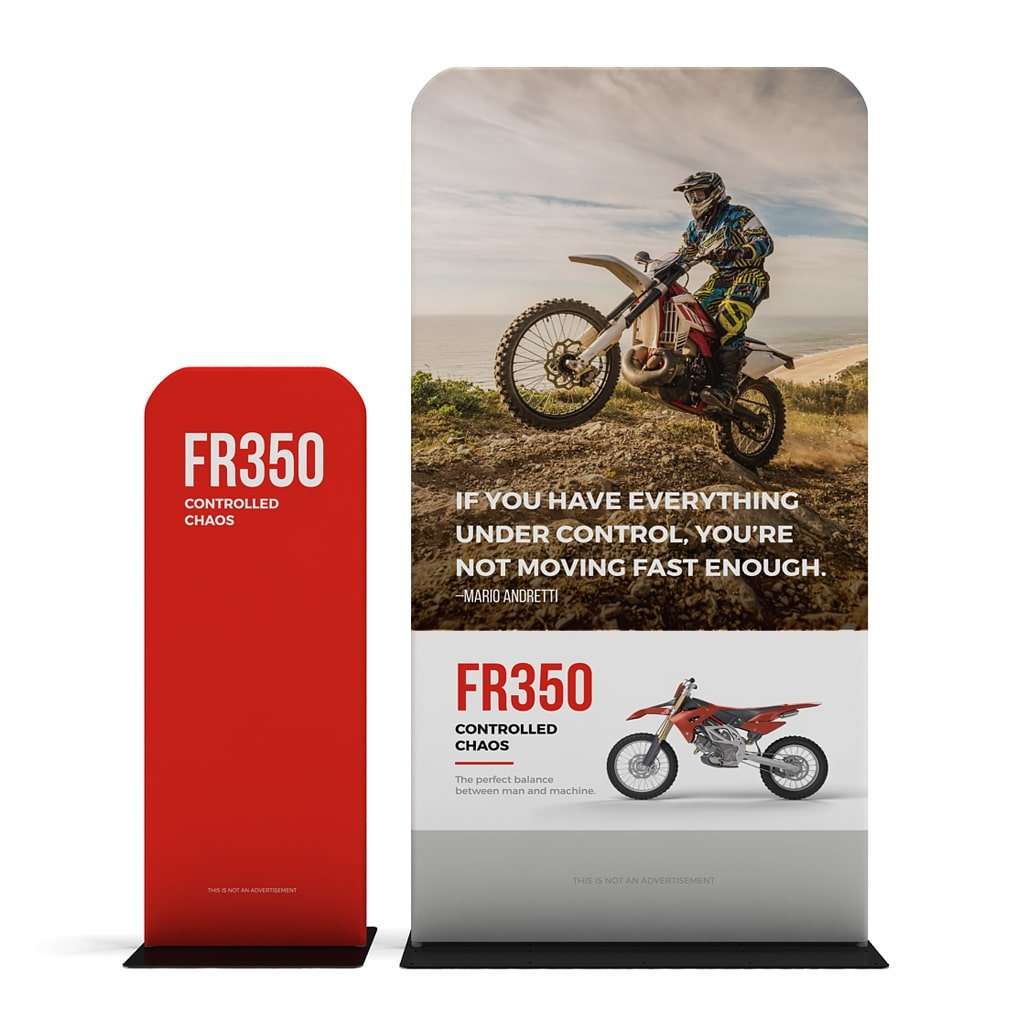 Grab Attention with Ease: Convenient & Portable Standing Banners - 24" Wide Banner Stands