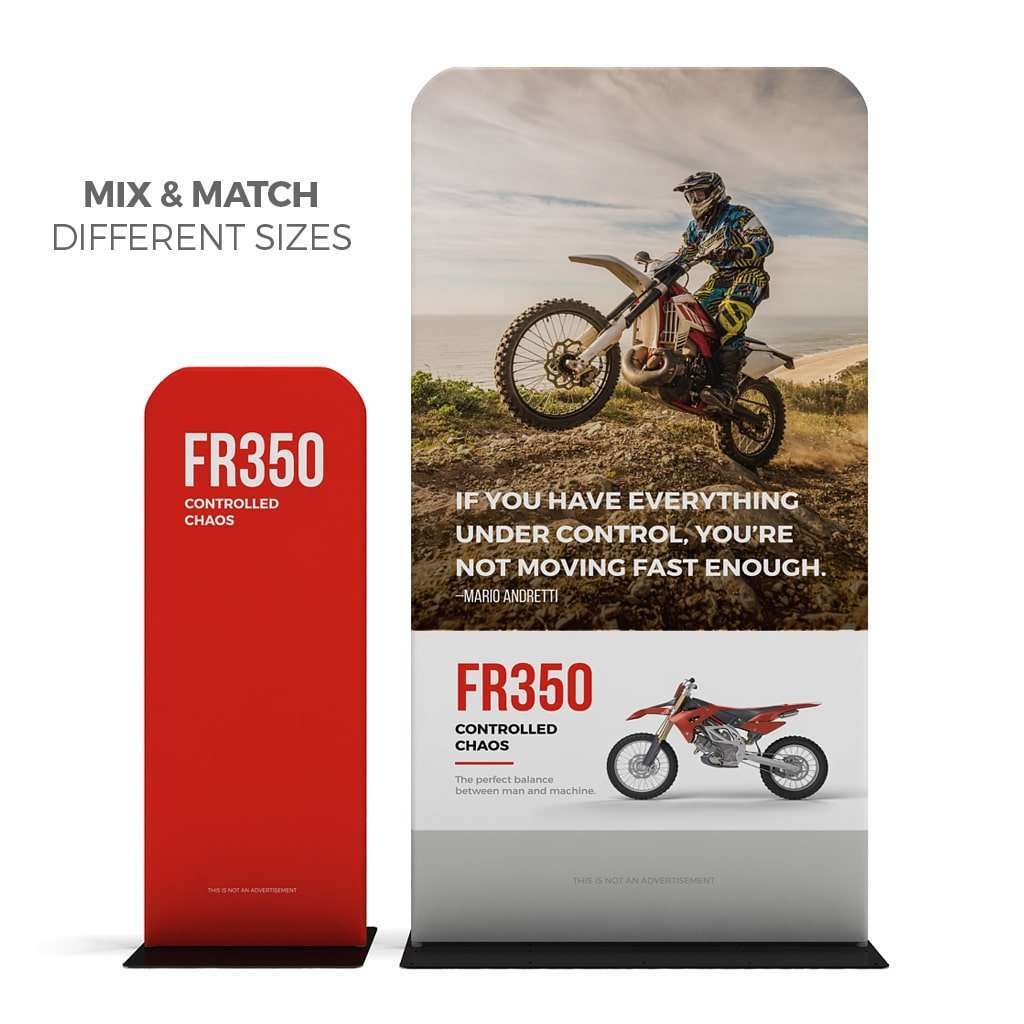Grab Attention with Ease: Convenient & Portable Standing Banners - 24" Wide Banner Stands