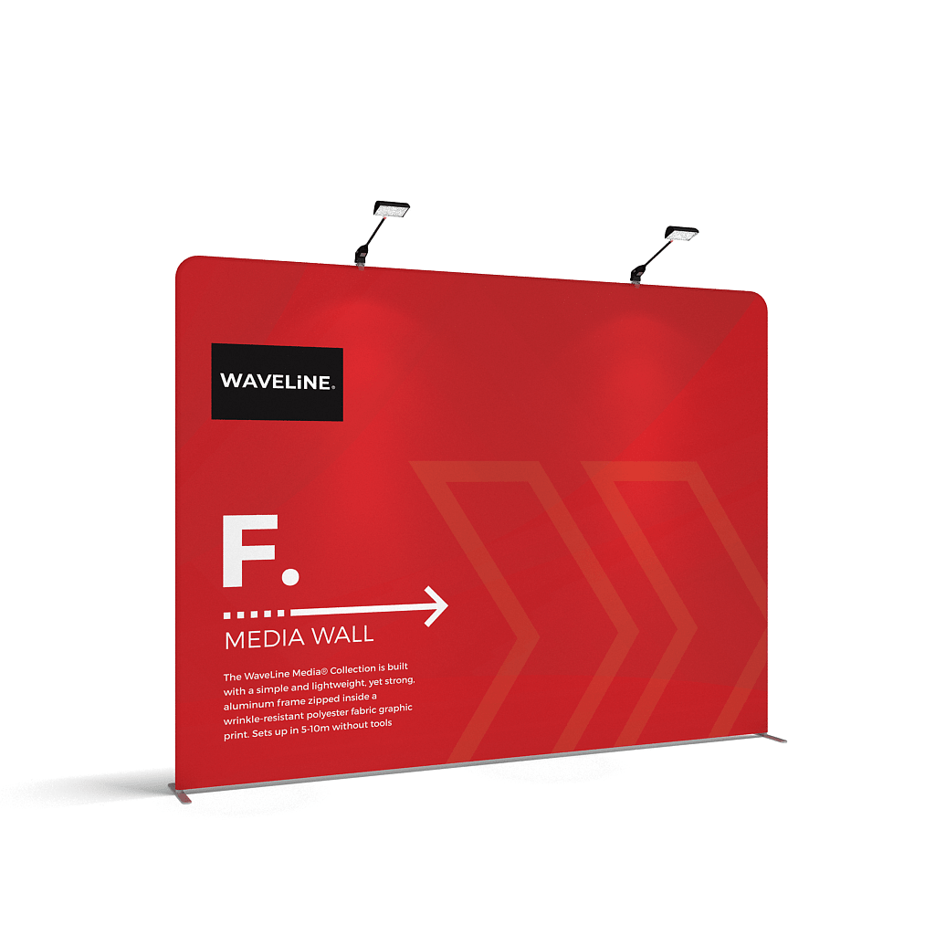 WaveLine Media Wall F Display Booths For Trade Shows
