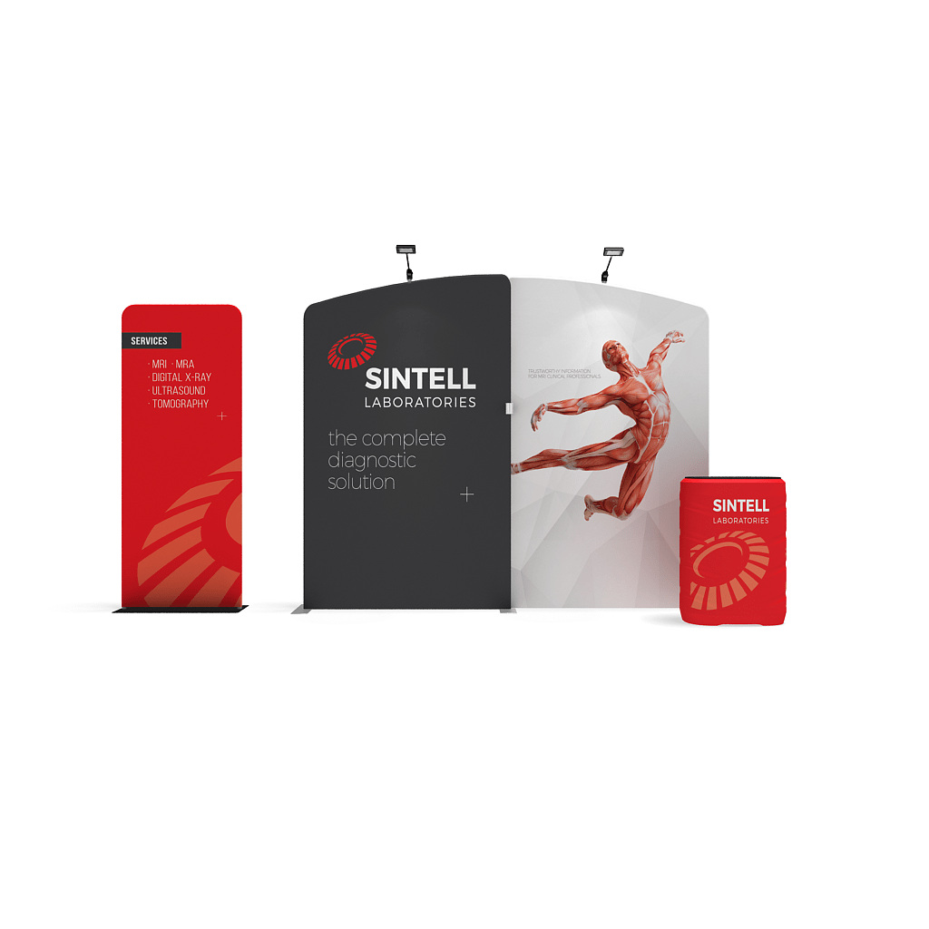 Trade Show Tension Fabric Display WLMAA1-KG-05