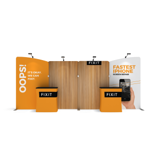 Maximize Leads, Minimize Hassle: Functional 10x20 booth backdrop WLMAEEA-KG-02