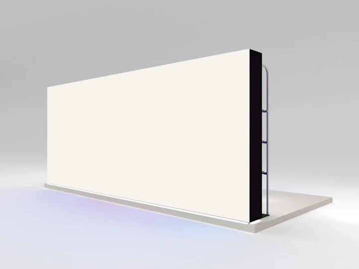 Casonara Backlit 10x20 Inline Display with Shelves and Backlit Counter - Image 2