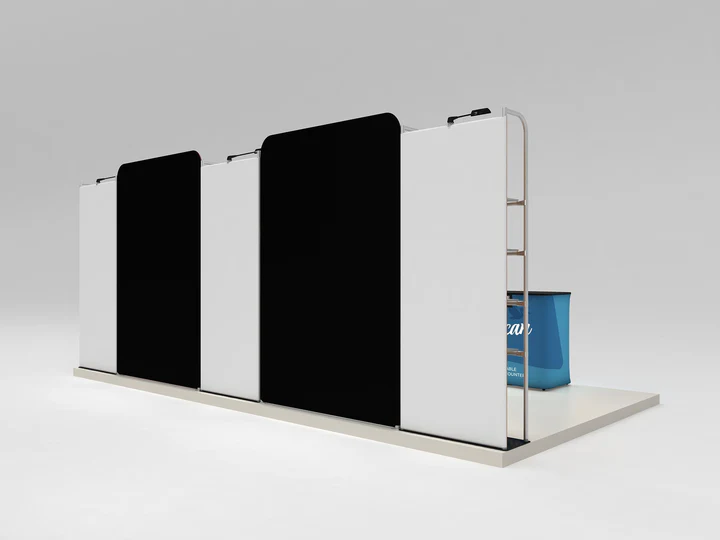 Makitso Pelican 10x20 Backlit Trade Show Display Kit with Inflatable Counters - Image 2